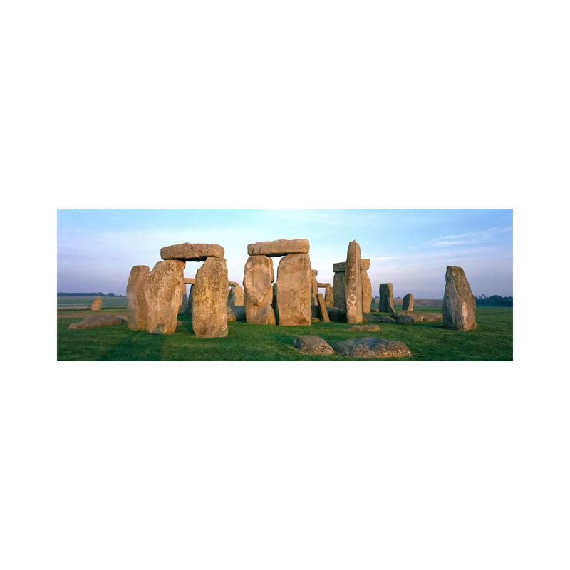 England, Wiltshire, Stonehenge - Wrapped Canvas Panoramic Print, 30.48 cm H x 91.44 cm W x 1.91 cm D