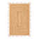 Solid Scallop Braided Jute Rug