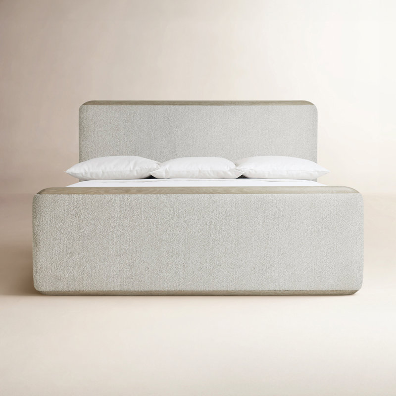 Arcadia Upholstered Panel Bed, Queen