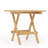 Premium Solid Teak Square Folding Side Table - Indoor & Outdoor Patio End Table