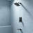 Topcraft 8-Inch Rain Shower System with Handheld Showerhead