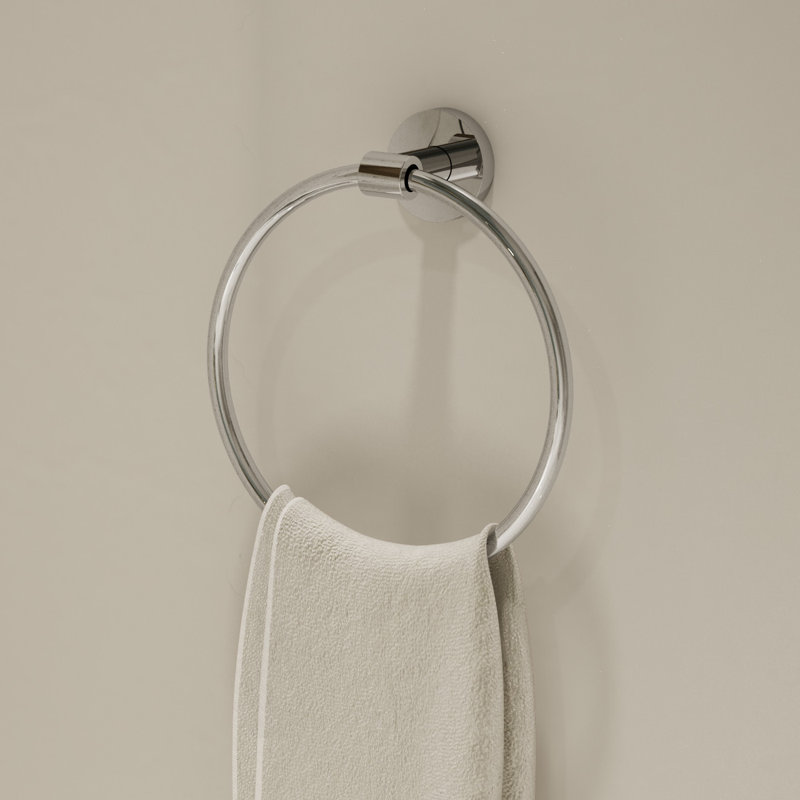 Anneau à serviettes mural Identity avec quincaillerie d'installation, Chrome