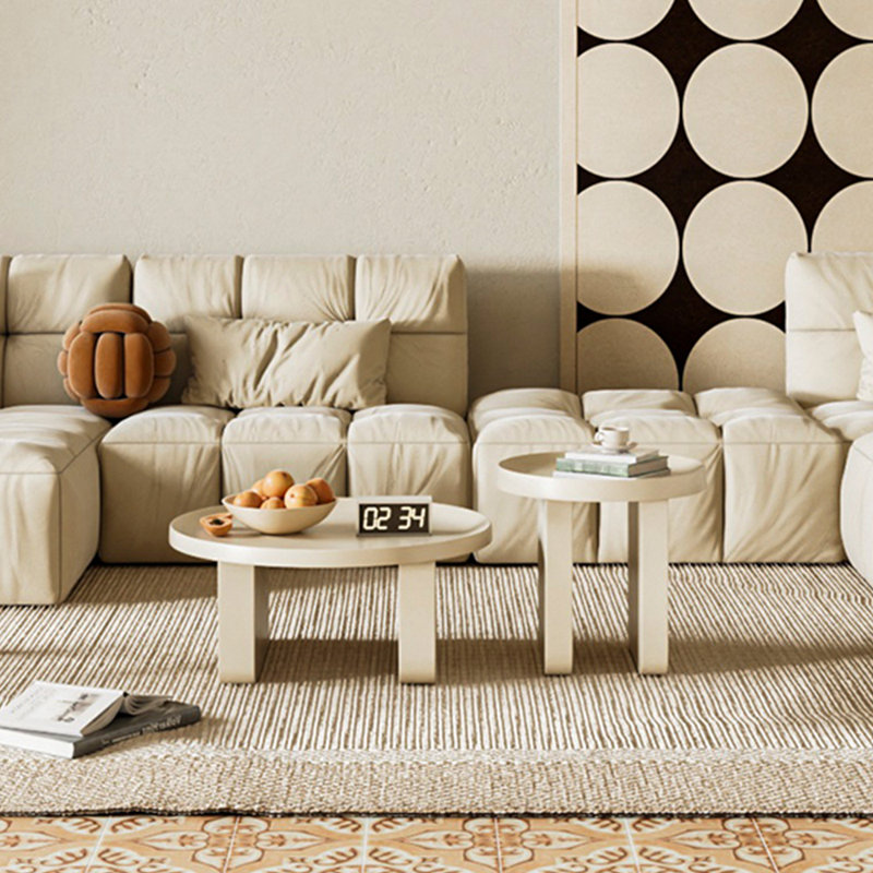 Modern simple cream style coffee table