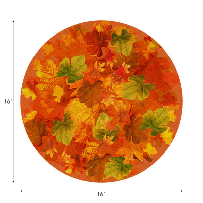 Napperon Fallen Leaves, Orange