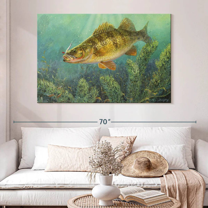 Brampt Perch Fish, 34" H x 51" W