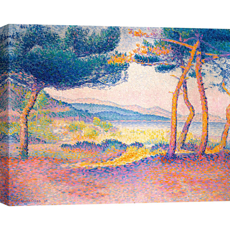 "Pines Along the Shore,1896" by Henri Edmond Cross, 70cm H x 100cm W