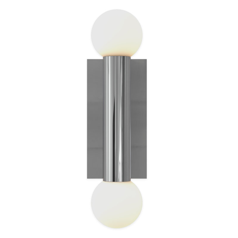 Ortona 2 - Light Flush Mounted Sconce, Polished Chrome