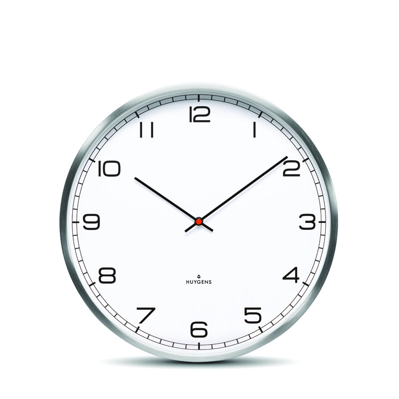 Metal Wall Clock, 25cm H x 25cm W x 4.6cm D