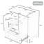 Base de meuble-lavabo de salle de bain, 30 po, armoire de rangement multifonctionnelle de 30 po de style moderne, tiroir en bois massif et portes, tablette réglable, assemblage requis-48495336-48495337