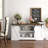 HOMCOM Sideboard Buffet Cabinet With Charging Station