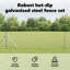 Vidaxl Chain Link Fence With 7 Posts Galvanised Steel-114858437-114858445