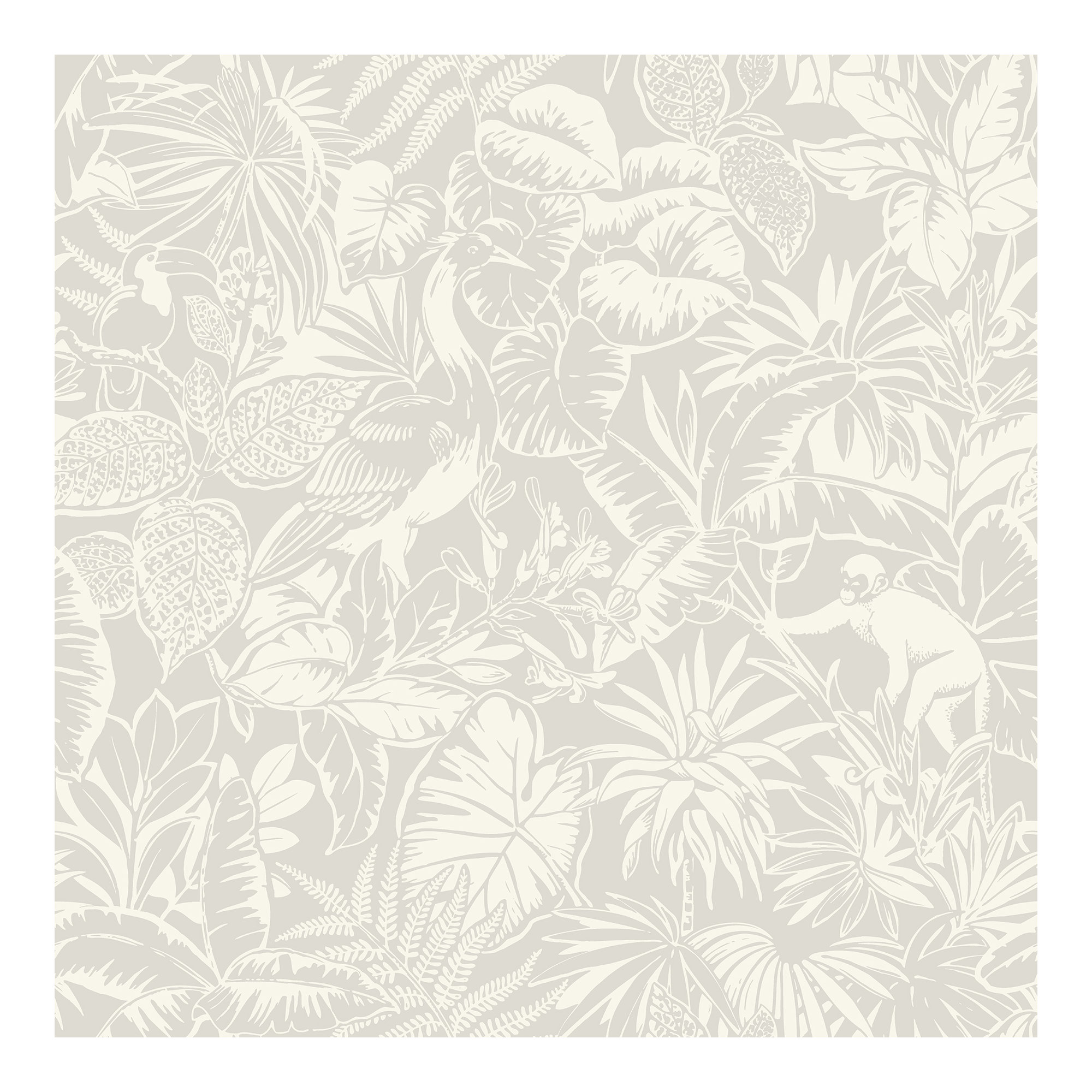 Cheri Floral Wallpaper, Gray