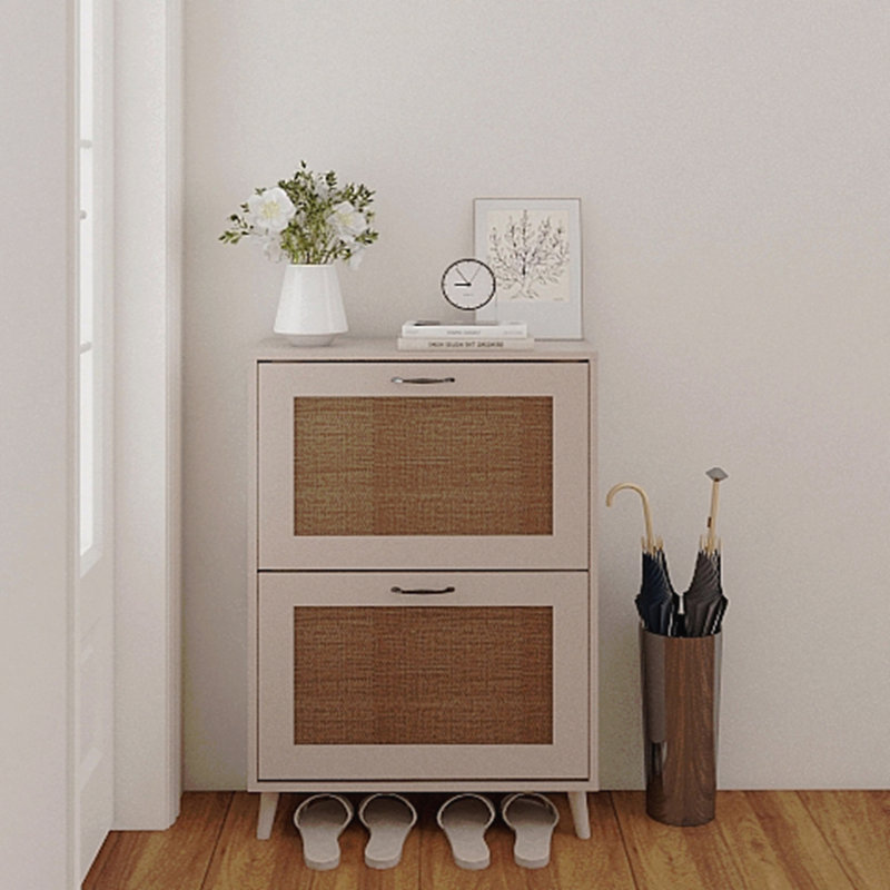 2-Tier Entryway Shoe Storage Cabinet Rack - Stable Spacious Organizer, Easy Access, Holds Up To 12 Pairs