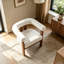 Chaise d'appoint moderne rembourrée avec accoudoirs ronds-1438792057