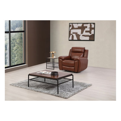 Anncey Genuine Leather Electric Power Recliner Armchair