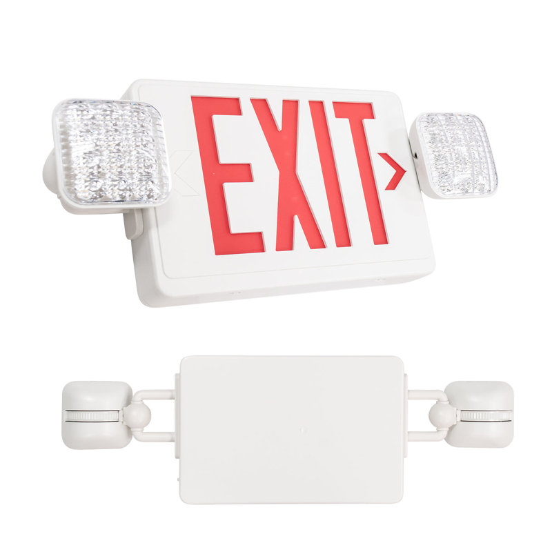 MW LIGHTING Thermoplastic Emergency Light, Red