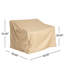 Housse pour causeuse d'extérieur résistante aux intempéries, beige