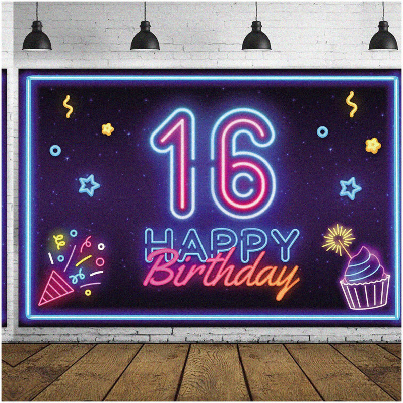 Boho Blue 1st Birthday High Chair Banner