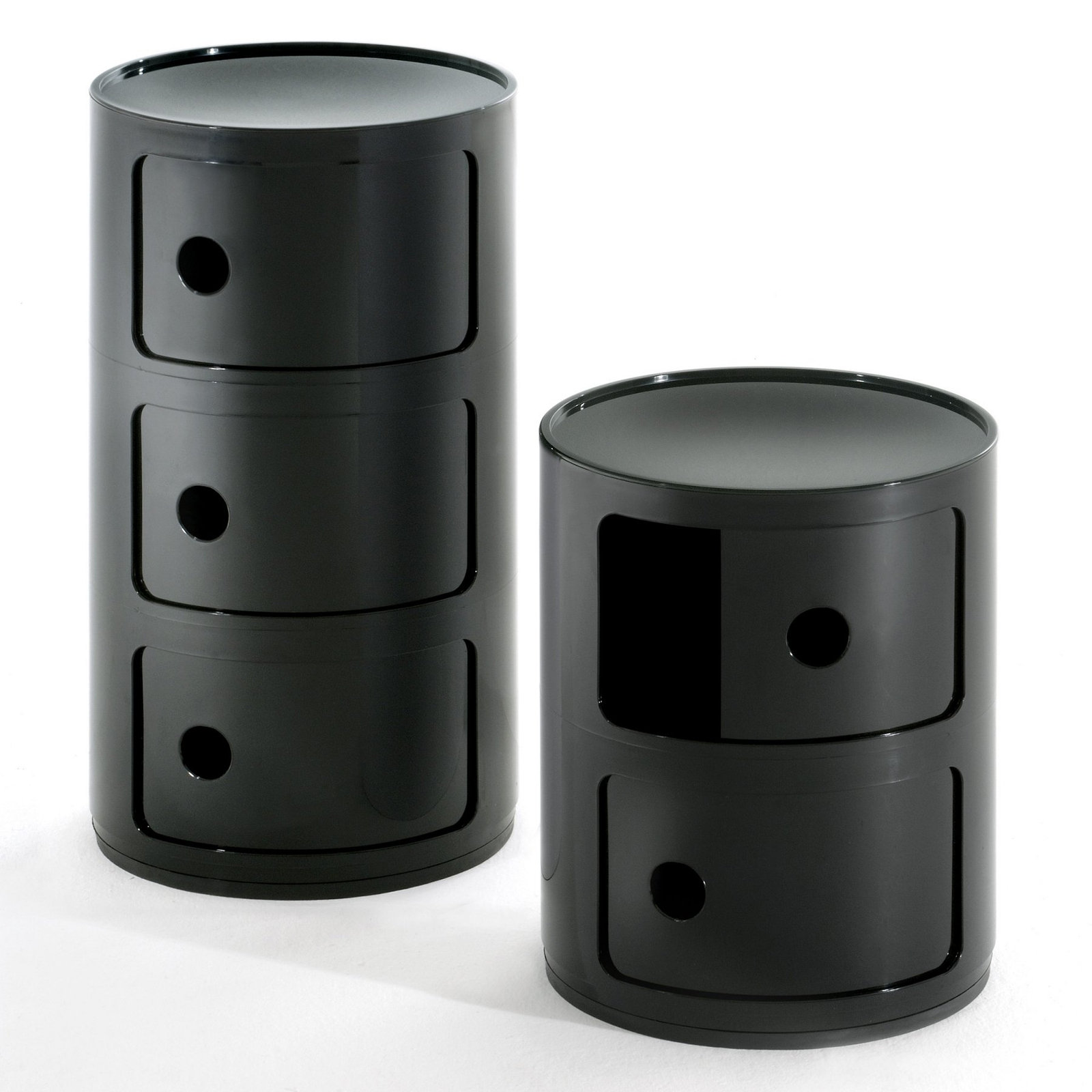 Componibili Modular Stacking Unit, Black, 2