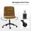 Chaise de travail pivotante rembourrée sans dossier Samar-2144998124