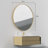 Alauni Metal Round Wall Mirror,Decorative Mirror for Bathroom,Entryway,Hallway -1300406103-1300406096
