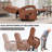Power Orange Leatheraire Lift Recliner Chair Dual Motor Infinite Position Up To 350 LBS With Solid Wood Armrests, Heat Massage And Heavy Duty Motion Mechanism-1538002694