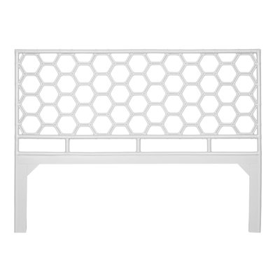 Honeycomb Wicker/Rattan Open-Frame Headboard