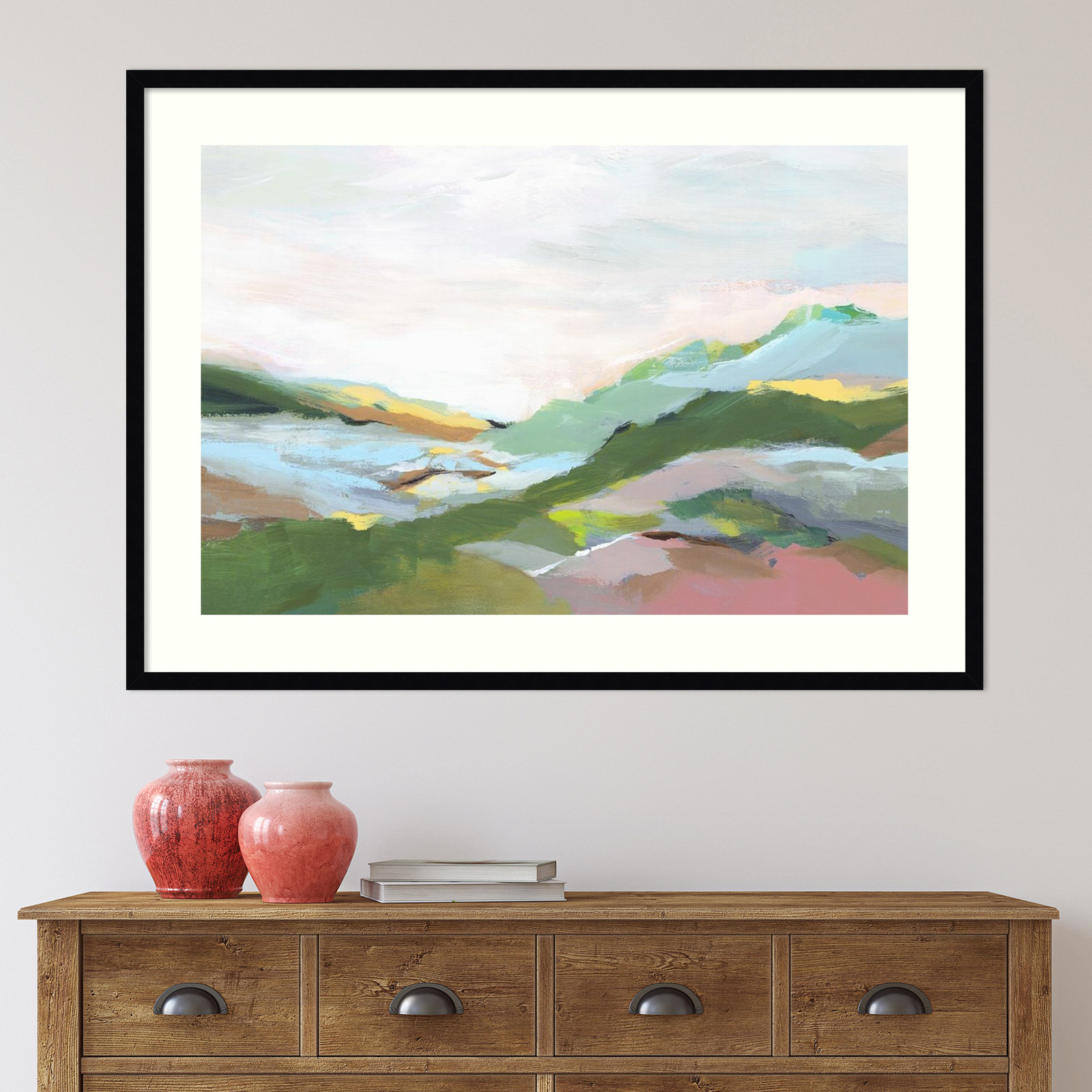 Highland I by Isabelle Z, 27" H x 37" W, Black Framed Paper