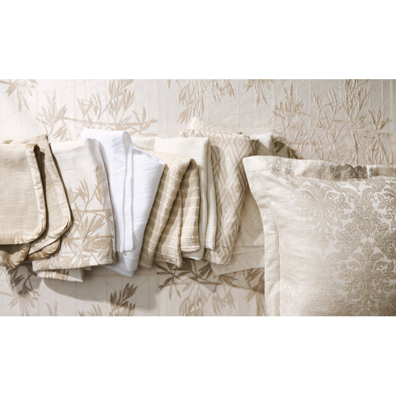Baroque Euro Pillow Cover, Champagne