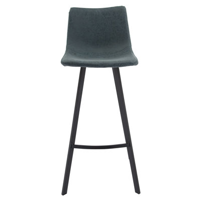 Tabouret de bar et de comptoir en cuir synthétique Latitude Run