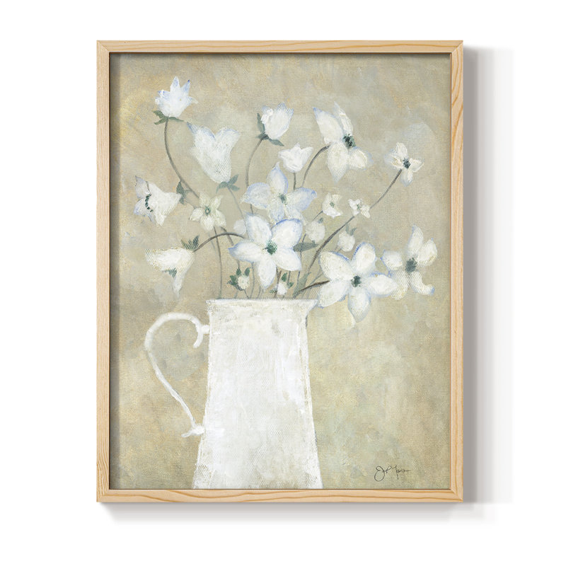 Delicate Bouquet II, reproduction encadrée - bois massif, H 11 po x l 9 po, Naturel