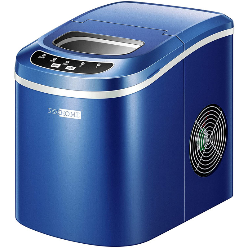 Machine à glaçons électrique compacte 27 lb, Bleu marine
