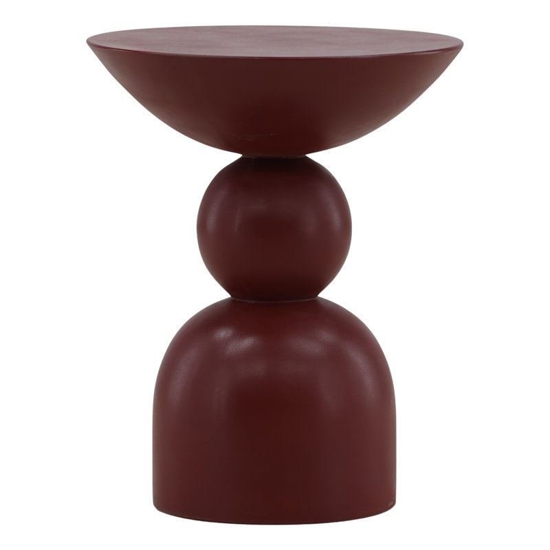 Table d'appoint d'extérieur Xaviera - rouge