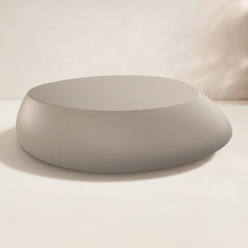 Table basse en pierre, Crème, crème