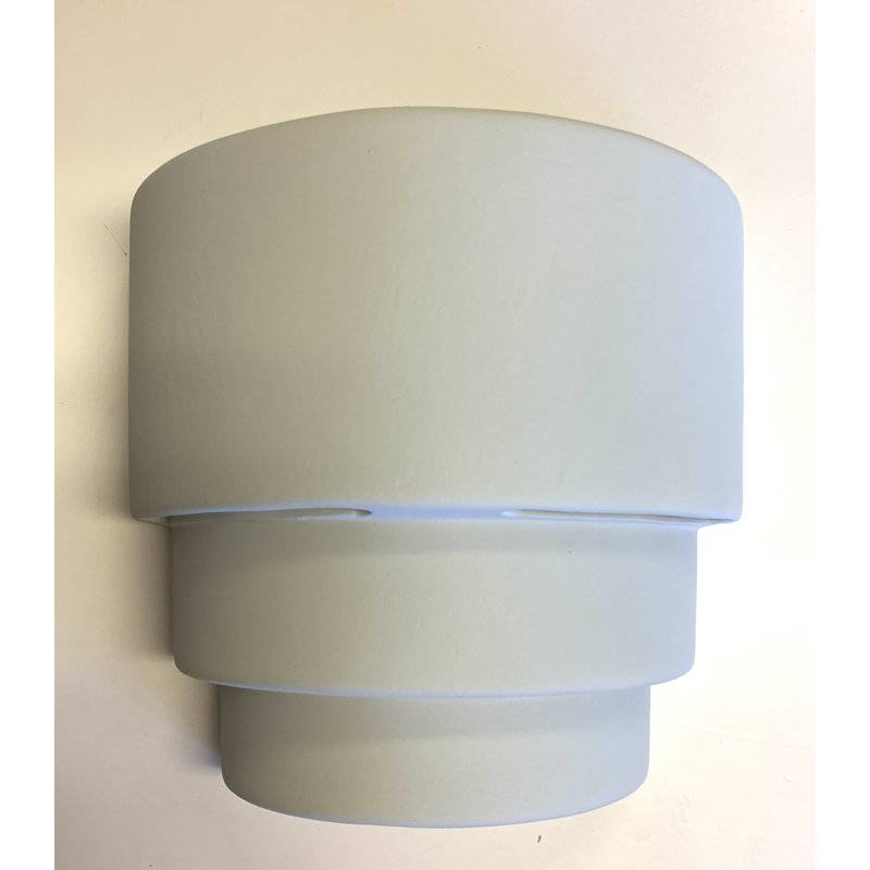 Dara Ceramic Flush Mounted Sconce, Gray