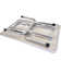 68'' H x 46'' W x 24'' D Aluminum Adjustable and Foldable Folding Grooming Table