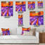 Horloge murale lavande-329118721