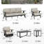 Ensemble de chaises de patio en aluminium 7 pièces, ensemble de conversation d'extérieur 7 personnes - Chaises de patio, canapé et tables-116810382