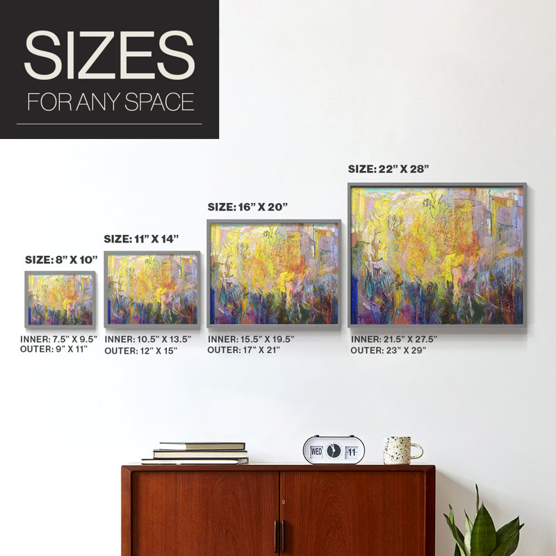 Incantanta -Framed Print - Restickable, Grey, 22" H x 28" W