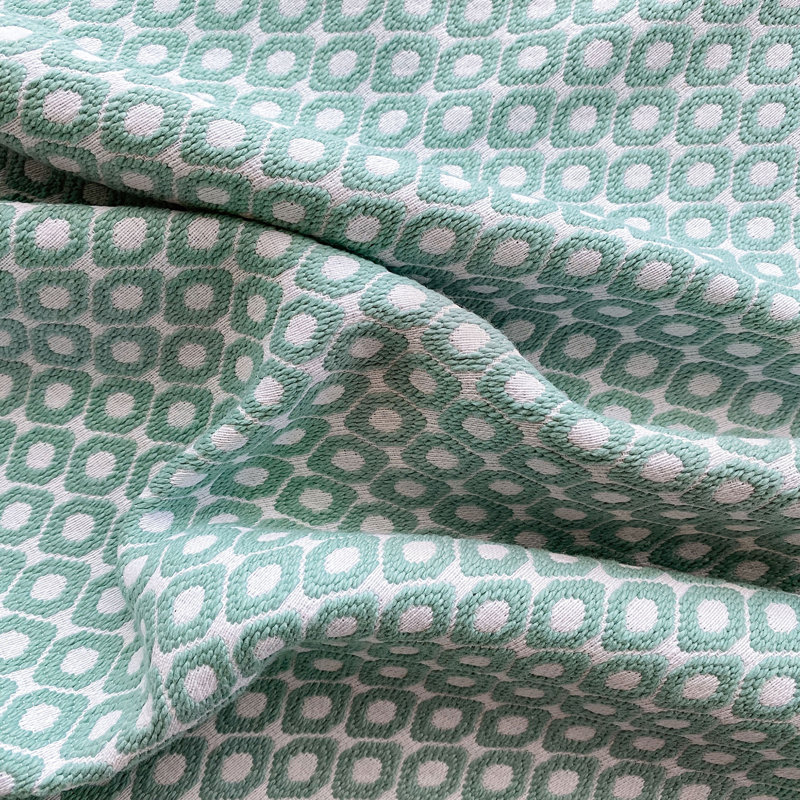 Belize Habi Aqua Fabric Railroaded