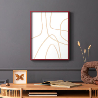 «Clean Contour II», reproduction encadrée - bois massif