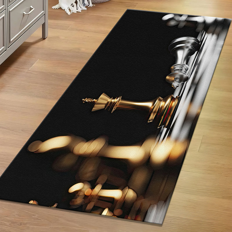 Large Soft Pile Printed Rug with Intricate Floral Design Ideal for Living Room and Bedroom Home Decor, Rectangle 3'3" x 4'11"