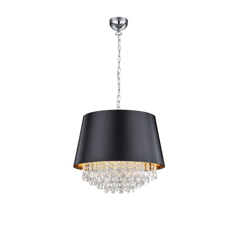 Banbury 3 - Light Crystal Drum Pendant