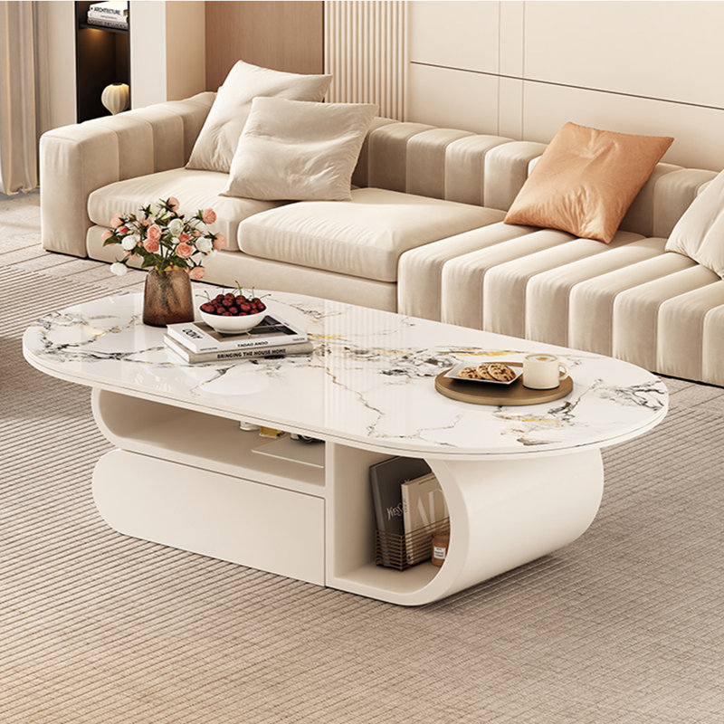 Table basse Modern, H 15,75 po x L 51,18 po x l 27,56 po