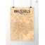 Brussels City Map - No Frame Print-1611333167