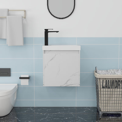 Meuble-lavabo mural 20 po avec lavabo