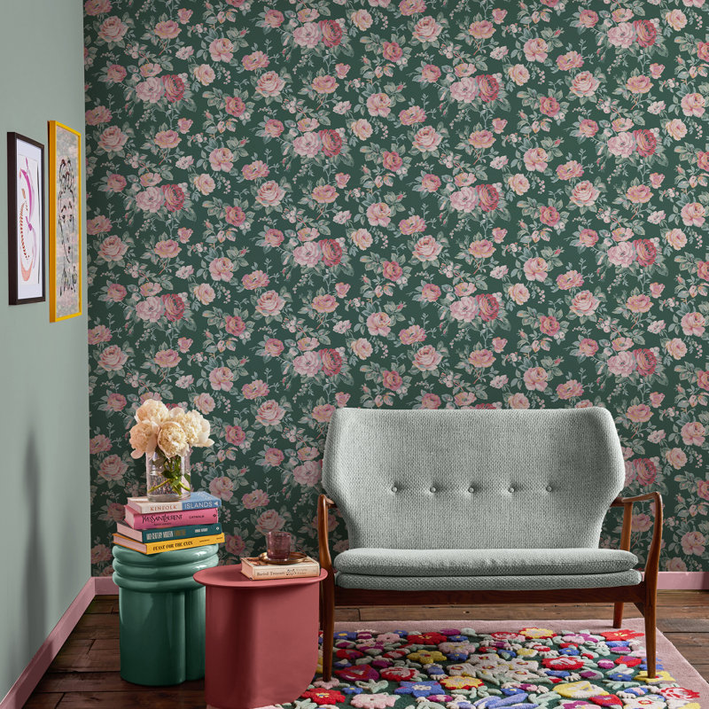 Cath Kidston Garden Rose Green, Green
