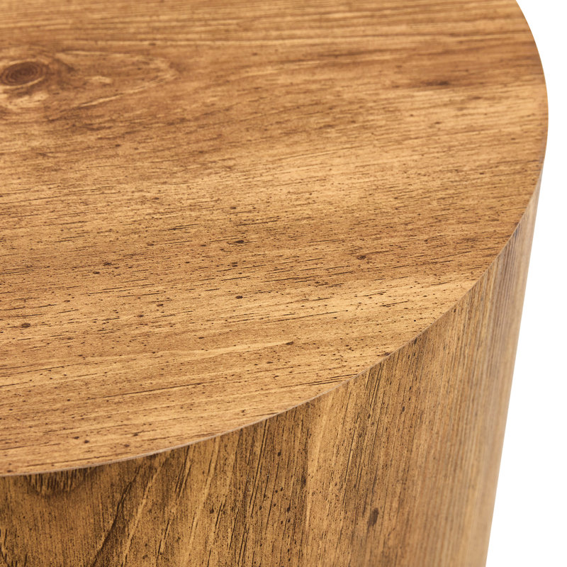 Table cylindrique avec motif élégant - 16,11 po de profondeur / largeur / hauteur, 15,76 lb convenant au café, à la salle à manger, au travail, à l'écriture de scénarii Conception gracieuse de tous les côtés, appropriée