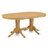 9 Piece Dining Set Includes an Oval Dining Room Table with Butterfly Leaf and 8 Autumn Green Faux Leather Upholstered Chairs, Oak-1534393707-1598949969-1534393706