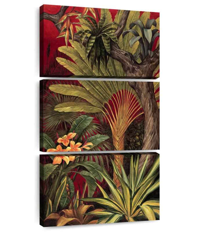 Bali Garden II, 75" H x 36" W